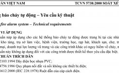 TCVN 5738:2000 | Hệ thống báo cháy tự động – Yêu cầu kỹ thuật