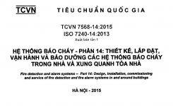 TCVN 7568-14:2015 Hệ Thống Báo Cháy – Phần 14: THIẾT KẾ, LẮP ĐẶT, VẬN HÀNH VÀ BẢO DƯỠNG CÁC HỆ THỐNG BÁO CHÁY TRONG NHÀ VÀ XUNG QUANH TÒA NHÀ