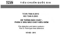 TCVN 7568-5:2013 Hệ Thống Báo Cháy – Phần 5: ĐẦU BÁO CHÁY KIỂU ĐIỂM